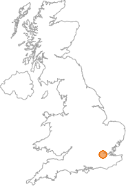 map showing location of Brockley, Greater London