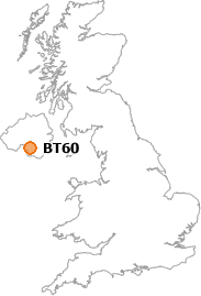 map showing location of BT60