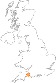 map showing location of Buckland St Mary, Somerset