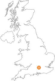 map showing location of Burghfield, Berkshire