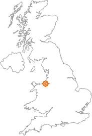 map showing location of Caldy, Merseyside