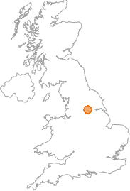 map showing location of Castleford, West Yorkshire