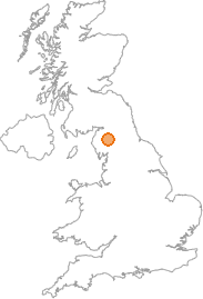 map showing location of Catterlen, Cumbria