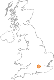 map showing location of Caversham, Berkshire