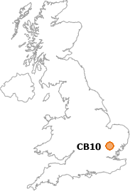 map showing location of CB10