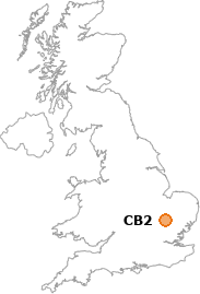 map showing location of CB2