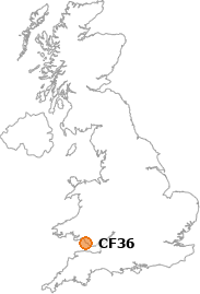 map showing location of CF36