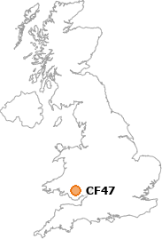 map showing location of CF47
