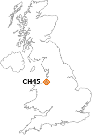 map showing location of CH45
