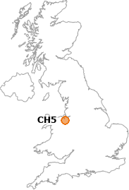 map showing location of CH5