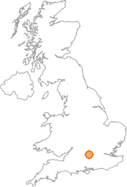 map showing location of Checkendon, Oxfordshire