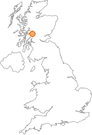 map showing location of Clashgour, Argyll and Bute