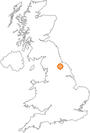 map showing location of Cleveland Tontine, North Yorkshire