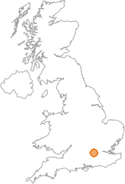 map showing location of Clewer Village, Berkshire