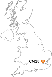 map showing location of CM19