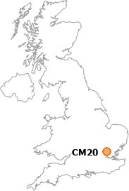 map showing location of CM20