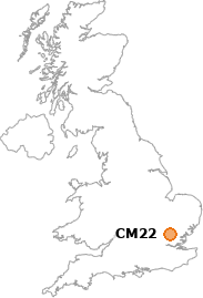 map showing location of CM22