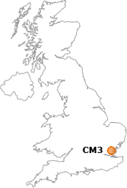map showing location of CM3