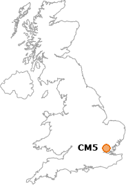 map showing location of CM5