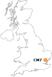 map showing location of CM7