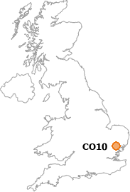 map showing location of CO10