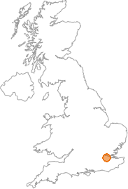 map showing location of Coldblow, Greater London