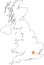 map showing location of Coleshill, Buckinghamshire