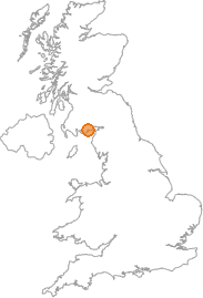 map showing location of Colvend, Dumfries and Galloway