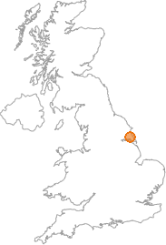map showing location of Coniston, E Riding of Yorkshire