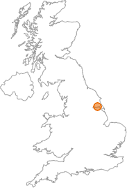 map showing location of Cottingham, E Riding of Yorkshire