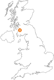 map showing location of Craigengillan, East Ayrshire