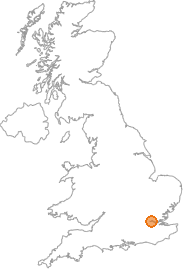 map showing location of Creekmouth, Greater London
