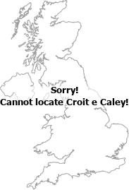 map showing location of Croit e Caley, Isle of Man