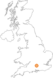 map showing location of Crookham, Berkshire