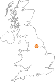 map showing location of Cross Gates, West Yorkshire