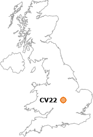 map showing location of CV22