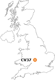 map showing location of CV37