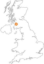 map showing location of Dalrymple, East Ayrshire