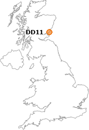 map showing location of DD11