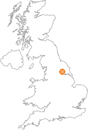 map showing location of Deighton, York