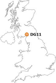 map showing location of DG11