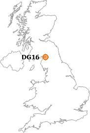 map showing location of DG16