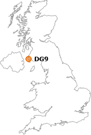 map showing location of DG9