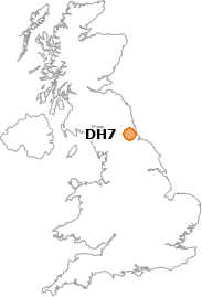 map showing location of DH7