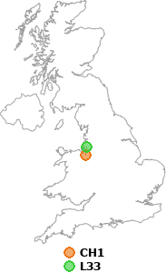 map showing distance between CH1 and L33