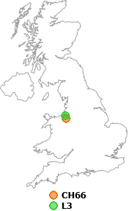 map showing distance between CH66 and L3