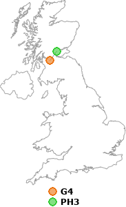 map showing distance between G4 and PH3