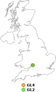 map showing distance between GL4 and GL2