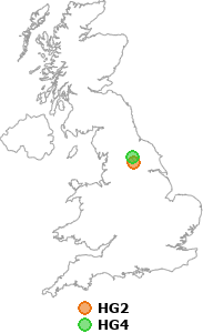 map showing distance between HG2 and HG4