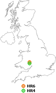 map showing distance between HR6 and HR4